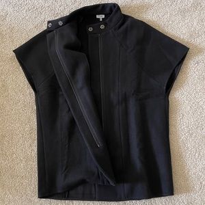 MADISON AVE WOOL COCOON COAT IN BLACK